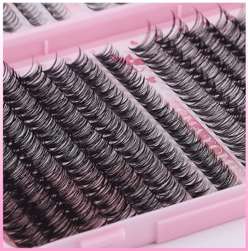 False Eyelash Extension Set, Single Tufting, 640 Tufting, 30+40+50+60+80+100D Eyelashes_voghion.com