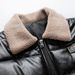 Herren-Winterlederjacke mit Kunstpelzkragen – Trendy Style, dicker, wendbarer Bombermantel_voghion.com