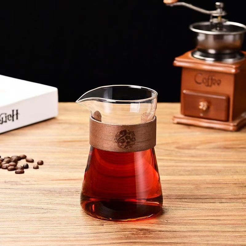 New High Borosilicate Heat-Resistant Glass Coffee Japanese Style Smart Cup Filter Household Ear-Hook Lead-Free Sharing_voghion.com