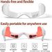 Under Eye Red Light Therapy Device, 650nm Red Light Therapy Eye Massager For Relieve Eye Bags, Eye Fatigue, Dark Circles, With Glasses Strap_voghion.com