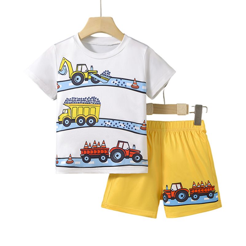 Abbigliamento per bambini Estate Nuovi vestiti per bambini Abiti stampa 3D Ragazzi Stampa sportiva Grandi vestiti per bambini_voghion.com