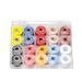 20pcs/Box Sewing Thread Plastic Bobbin Colourful Practical Sewing Accessories Sewing Machine Base Thread_voghion.com