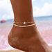 Yida Fashion Trendy New Simple Versatile Heart Pearl Creative Diamond-Encrusted Double Layer Chain Anklet For Women_voghion.com