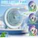 Desktop-Tischventilator 3 Geschwindigkeit mit Licht wiederaufladbarer Mini-Kühltischventilator tragbar_voghion.com
