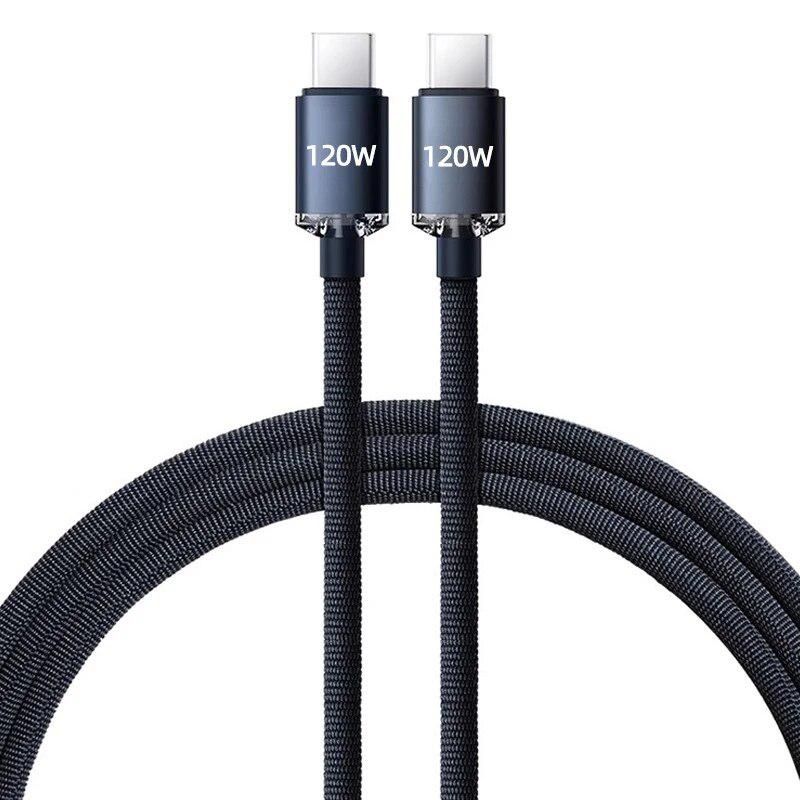 LANSKLBD 6A 120W USB Type C Cable Super Fast Charger Cable for IPhone 15 Samsung Xiaomi Huawei USB Type C To C Cable Fast Charging Cord_voghion.com