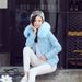 Women's Winter Short Puffer Jacket With Faux Fur Hood, Slim Fit Quilted Coat In 5 Colors (M-XXXL) – Sweet & Warm Korean Style_voghion.com