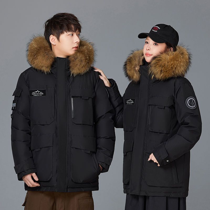 Giacca da lavoro per esterni, estremamente fredda, da donna, di media lunghezza, per coppie, stile invernale nuovo, unisex, spessa_voghion.com