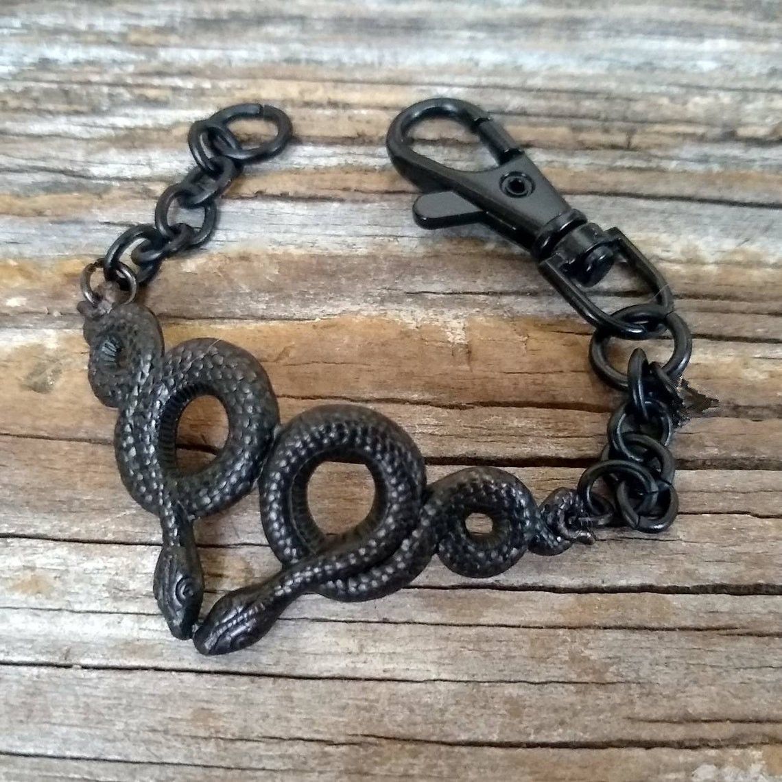 Bangles Silver Snake Bracelet Chain Dark Gothic Gothic_voghion.com