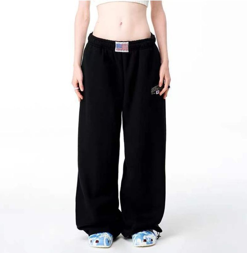 Women's Clothing Sweatpants Sports Pants Leggings Street Wide Leg Casual Pants Loose Pants_voghion.com