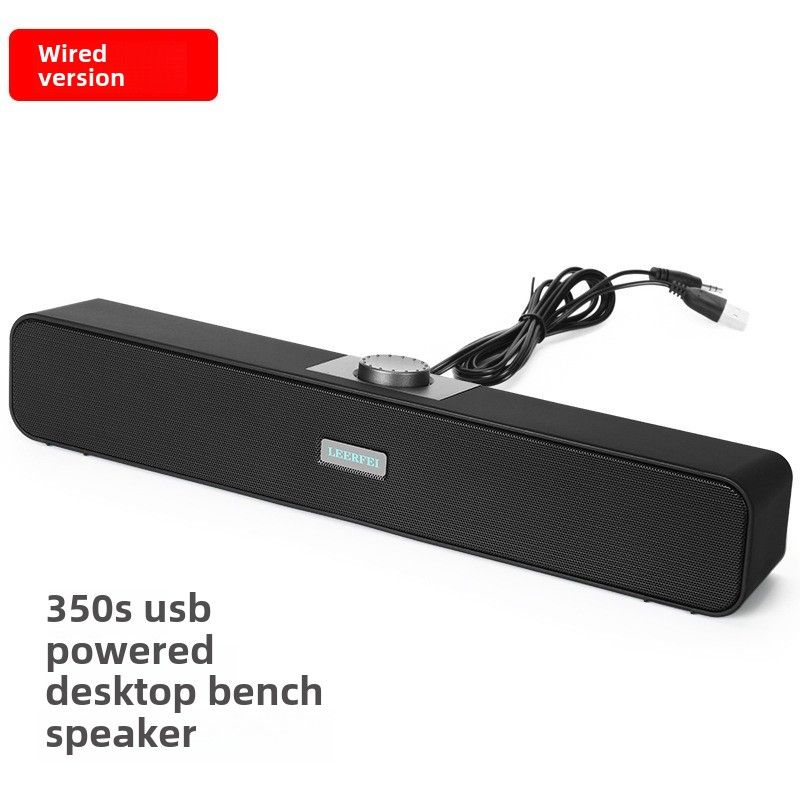 350BS Wired Desktop All-in-One Strip Sound Blaster Sound Bar Speaker, Laptop USB Bluetooth Speaker_voghion.com