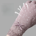 Autumn Women's Thin Lace Edge Open Finger Riding UV Sunscreen Gloves_voghion.com