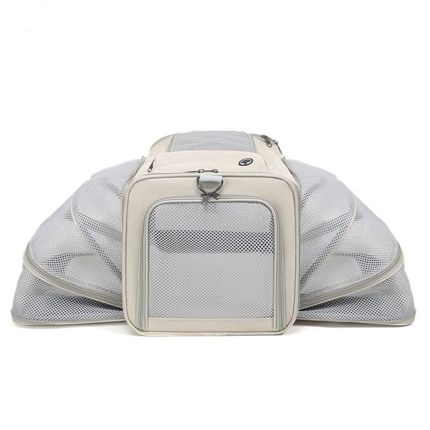 Cat Portable Breathable Expandable Carrier For Small Dogs And Cats Travel Handheld Pet Bag_voghion.com