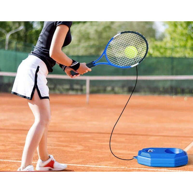 【 Widening The Racket Face 】 Tennis Training Device For Single Player With String Rebound, Parent-child Version, Self_voghion.com