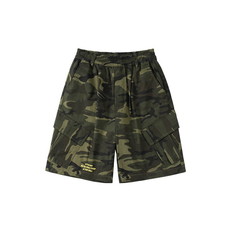 moeder en kinderen nieuwe zomer jongens camouflage werkshorts jongens losse, stijlvolle casual shorts voor kinderen_voghion.com