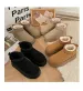 Free Shipping Women's Platform Anti-Slip Snow 2025 Fall Winter New Design Fur-Lined Thick Warm Cotton Boots Brown Black_voghion.com