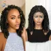 Springy Twist Braids Wig Lace Wig Synthetic Wig Beginners Friendly Heat Resistant 14inch_voghion.com