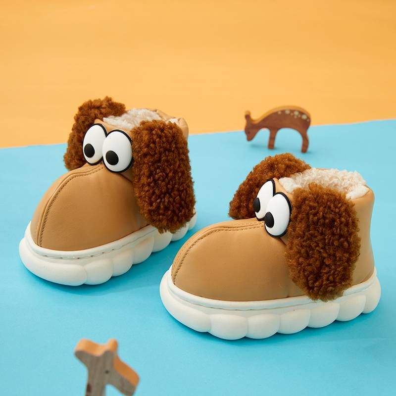 Girls Slippers Toddler House Slippers Soft Warm Plush Anti-Slip Home Slippers Indoor Outdoor（Little kid/Big Kid）_voghion.com