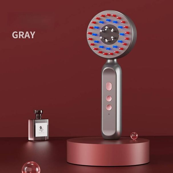 Red Light Electric Scalp Massager – 3-Speed Vibrating Hair Growth Comb With Kneading & Medicinal Application For Healthy Hair Care_voghion.com