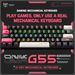 ONIKUMA G55 Mechanical Gaming Keyboard, 61 Keys, Layout, RGB, Customizable, Wired, Colorful, LED Backlight, Keyboard For_voghion.com