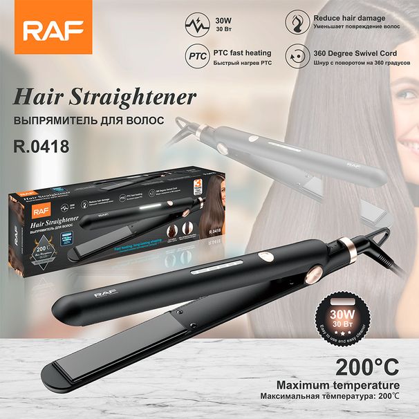 RAF European Standard Dual-use And Curler, Non-damaging Straigh, Electric Curling Iron, Hair Styling Curved_voghion.com