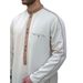 Herrenbekleidung Lange Herren Stehkragen Knopf Muslim Robe Männer_voghion.com