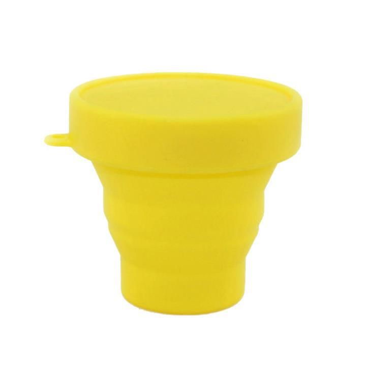 Tazza pieghevole in gomma morbida da viaggio portatile per sport all'aria aperta, collutorio telescopico, pubblicità, tazza spot_voghion.com