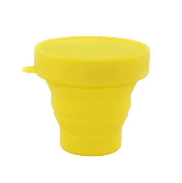 Tazza pieghevole in gomma morbida da viaggio portatile per sport all'aria aperta, collutorio telescopico, pubblicità, tazza spot_voghion.com