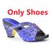 Dragonfly Party shoe bag set Dance Party slide Mop with rhinrhino clutch high heels flip-flops_voghion.com