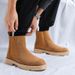 Men's Boots Sleeve Lazy Boots Thick-soled Heightening Fashion Boots_voghion.com