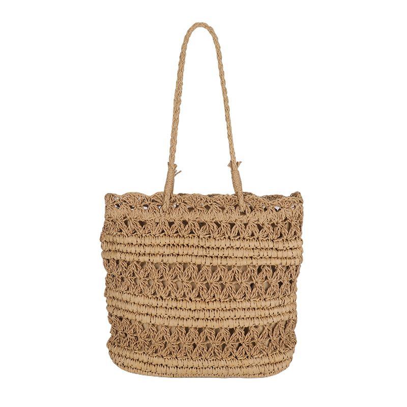 Hollow Out Straw Beach 2024 New High-Quality Summer Fresh Single Shoulder Woven Versatile Women's Bag For Outings_voghion.com