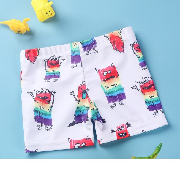 Calções de banho infantis estampados estilo pequeno e fresco da Mother&Kids_voghion.com