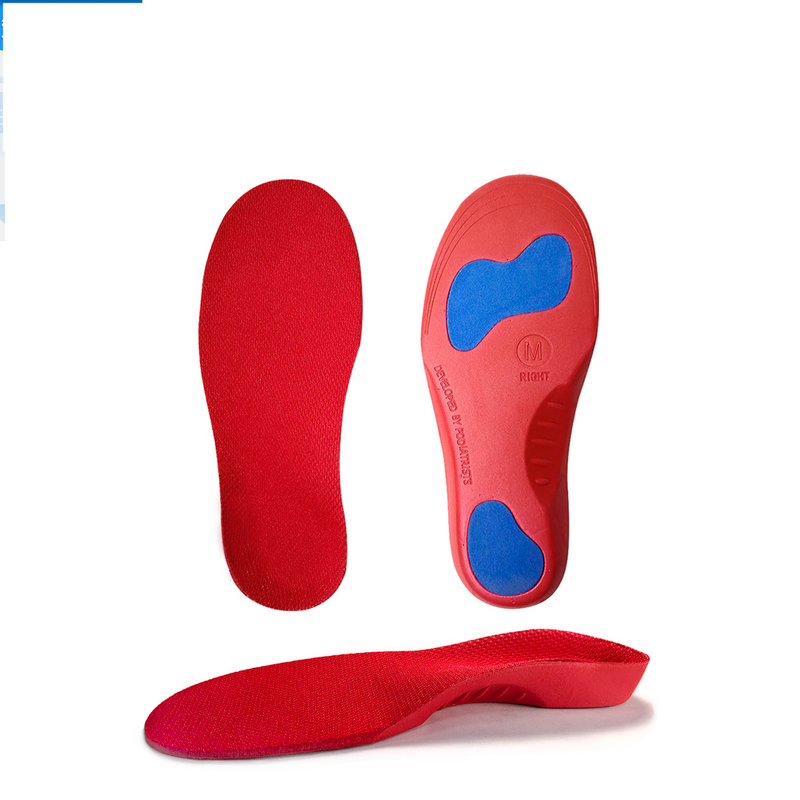 Children's inward facing toe shaped corrective insoles for inward outward turned XO shaped legs, baby flat feet support orthotic insoles _voghion.com