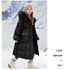 Girls' Winter Coat With Faux Fur Hood – Princess-Style Puffer Jacket (Black/Purple) – Warm Polyester Fill, Soft & Stylish (8-14 Years)_voghion.com