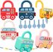 Baby Fun Cognitive Key Unlocking Sliding Toy Car 0-3 Year Old Baby Hands On Unlocking Puzzle Toys Play House Toys_voghion.com