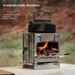 Portable Foldable Square Wood - Burning Stove, Compact 8.27*5.51*5.51 - Inch Size, Weighing Only 1.7 Lb, Essential For Camping And Backpacking_voghion.com
