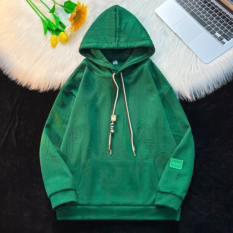 Versatile Hoodie Hooded Sweatshirt Loose New Style Unisex Trendy Couple Jacket_voghion.com