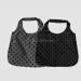 2025 Retro Fashion Large Capacity Tote Gray Polka Dot Dots Hobo Shopper Vintage Soft Lady Versatile Single Shoulder Bag_voghion.com