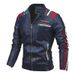 Jaqueta de motociclista vintage masculina 2025, nova moda masculina, jaqueta de couro de motociclista, casaco bomber bordado, sobretudo de lã de poliuretano para inverno_voghion.com