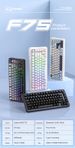Free Wolf F75 Custom Mechanical Keyboard Gasket Structure RGB Wireless Three-mode Hot-swappable Keyboard_voghion.com