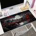 Table Mat Riverside Full Moon Table Mat Black And Red Large Mouse Mat_voghion.com