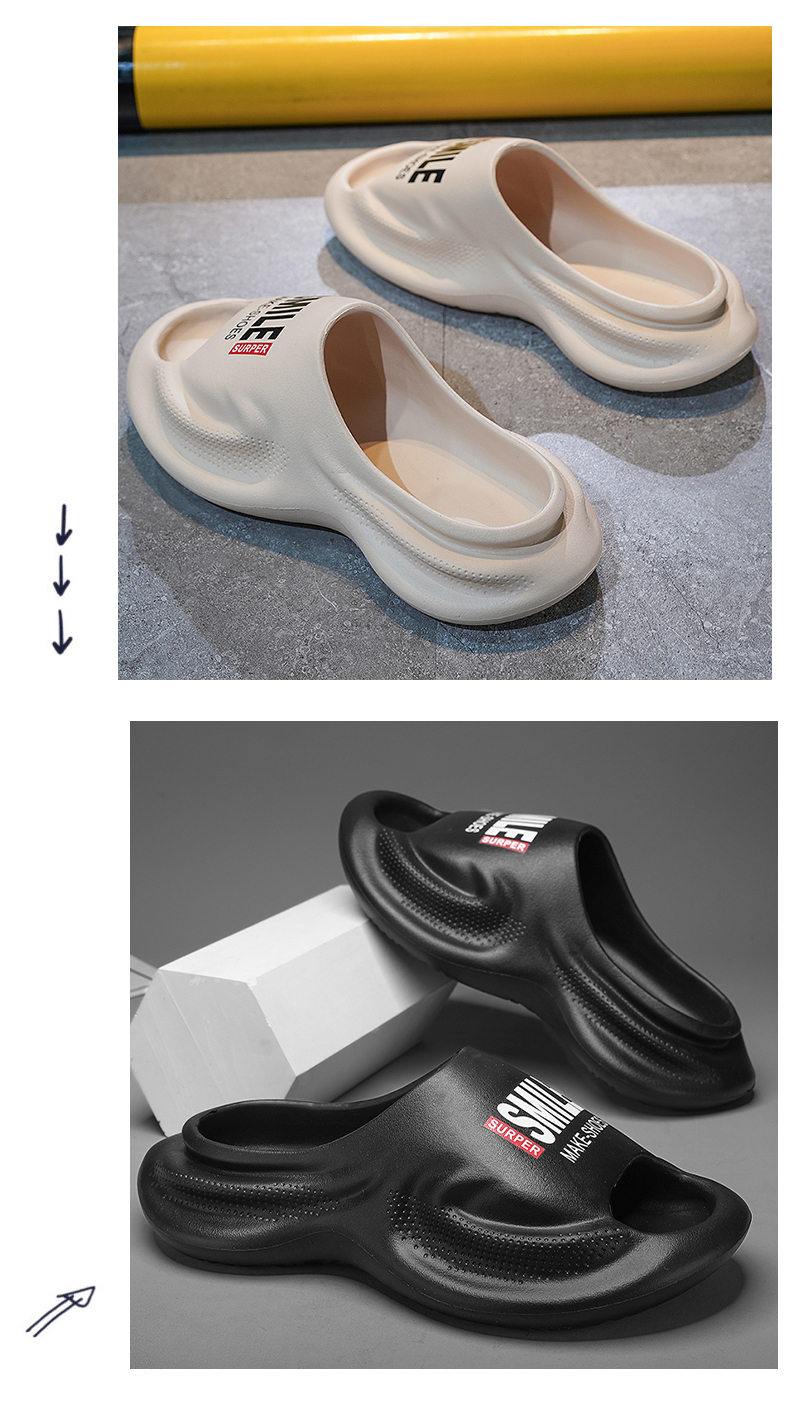  Men's Slip-on Comfortable Pool Beach Slippers Men's Easy Slide Sliders Summer Slides_voghion.com