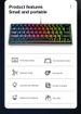 Wired Typing Mechanical Feeling Keyboard Gaming RGB Dazzle Color Illuminated Membrane Portable Keypad_voghion.com