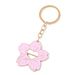 Popolare piccolo portachiavi con fiore di ciliegio fresco rosa, amore, ragazza carina, ciondolo in lega di zinco, vendita calda_voghion.com