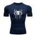 Marve Mo Vie Series Men's Fitness Sports Running Tight Round Neck T-shirt Compression Quick Drying_voghion.com