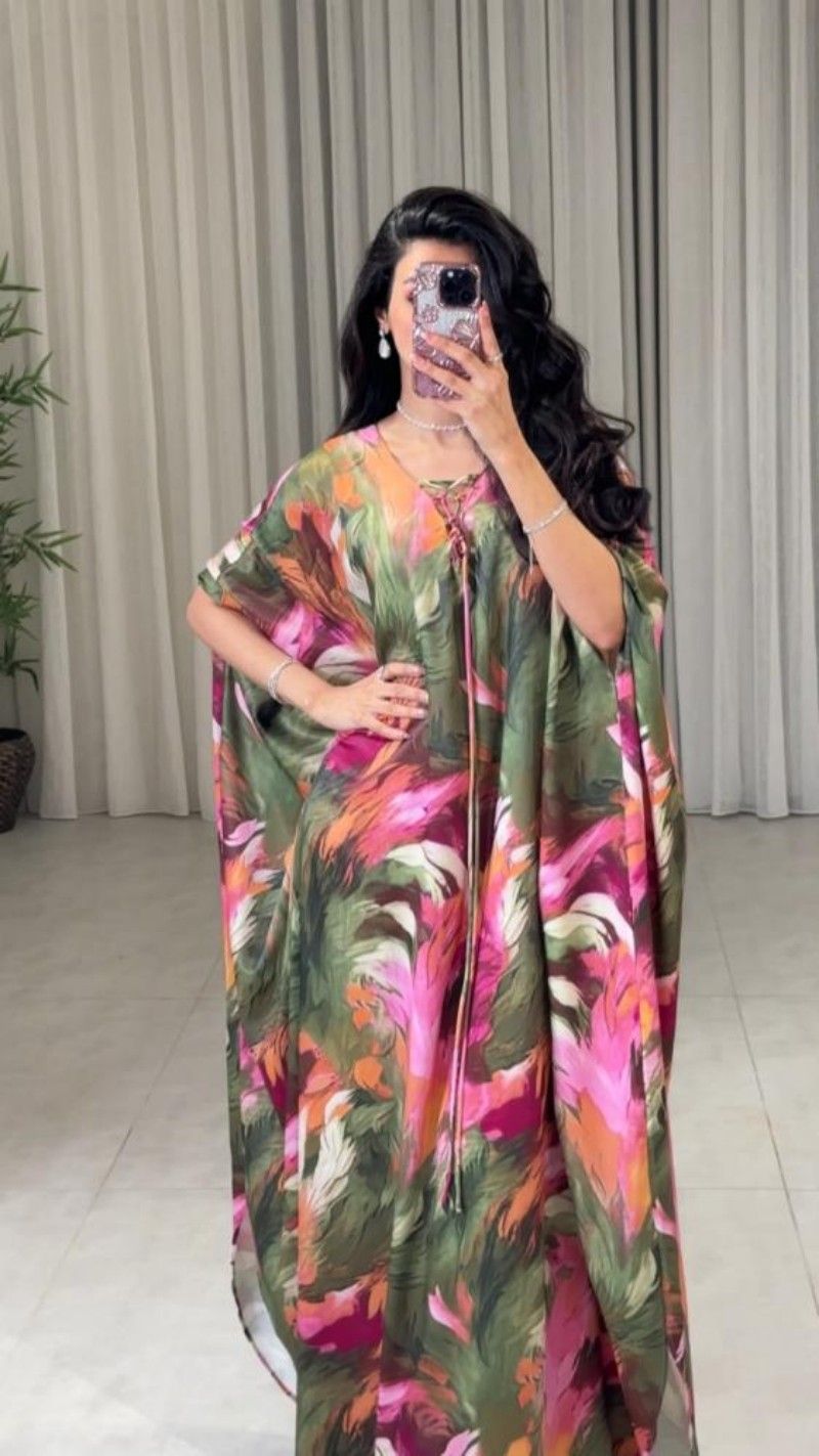 Női ruházat Nyomtatott Kaftan Köntös Estélyi Ruha_voghion.com