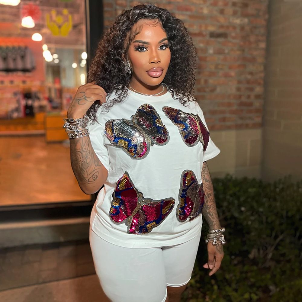 Oversized Sequin Hoodie & Crop Top Set - Stylish Two-Piece Outfit For Women_voghion.com