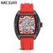 MEGIR men's sports mechanical movement watch silicone strap cross-border hot model luminous waterproof multi-function _voghion.com