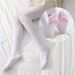 Overknee-Strümpfe in Weiß für Damen, süße Lolita-Strumpfhose mit Katzenpfotenabdruck_voghion.com
