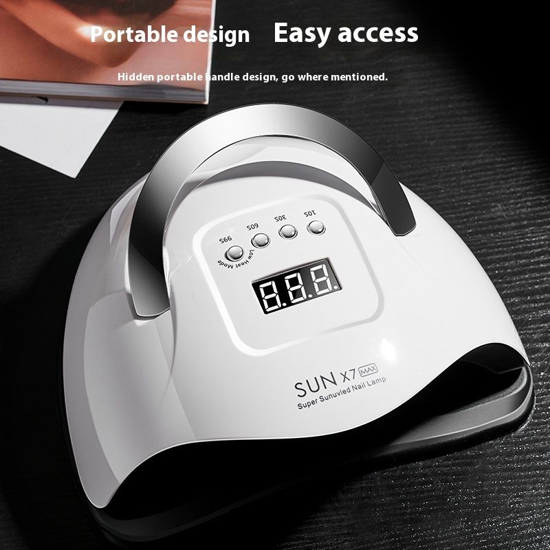 Lampă de unghii cu uscare rapidă de 320W, senzor inteligent X7 Max, aparat de fototerapie cu LED, sursă dublă de lumină, lipici pentru unghii, lampă de coacere a unghiilor_voghion.com