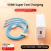 120W-oplader compatibel met Huawei Xiaomi Honor 3-in-1-datakabel Type-C Supersnel opladen_voghion.com